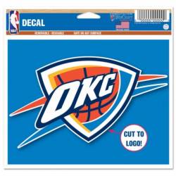 Oklahoma City Thunder - 4.5x5.75 Die Cut Ultra Decal