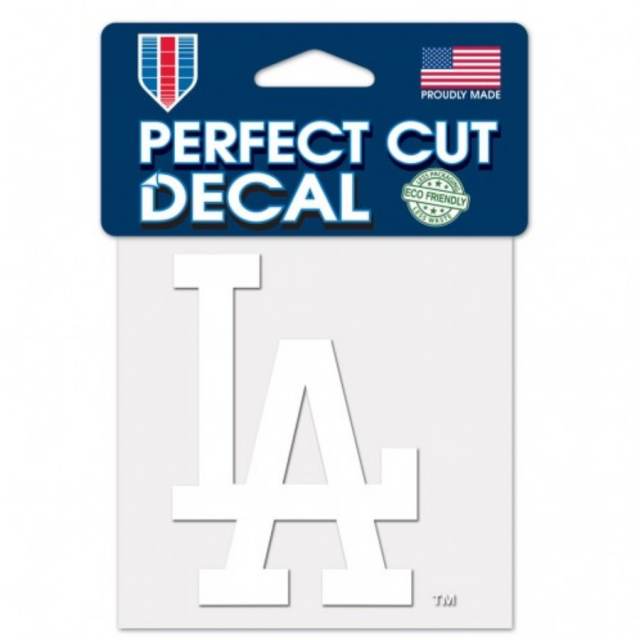 Los Angeles Dodgers Logo - 4x4 White Die Cut Decal