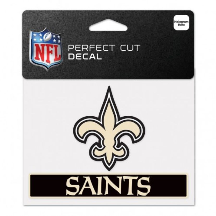 New Orleans Saints  4x5 Die Cut Decal at Sticker Shoppe