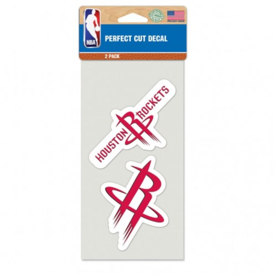 Houston Rockets - Set of Two 4x4 Die Cut Decals