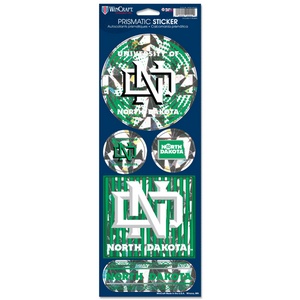 Und Sticker University Of North Dakota Fighting Sioux - Prismatic Decal Set at ...