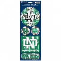 University Of North Dakota Fighting Sioux - Prismatic Decal Set