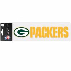 Green Bay Packers Wordmark Logo - 3x10 Die Cut Decal