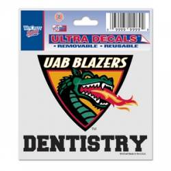 University Of Alabama At Birmingham Blazers Dentistry - 3x4 Ultra Decal