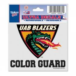 University Of Alabama At Birmingham Blazers Color Guard - 3x4 Ultra Decal