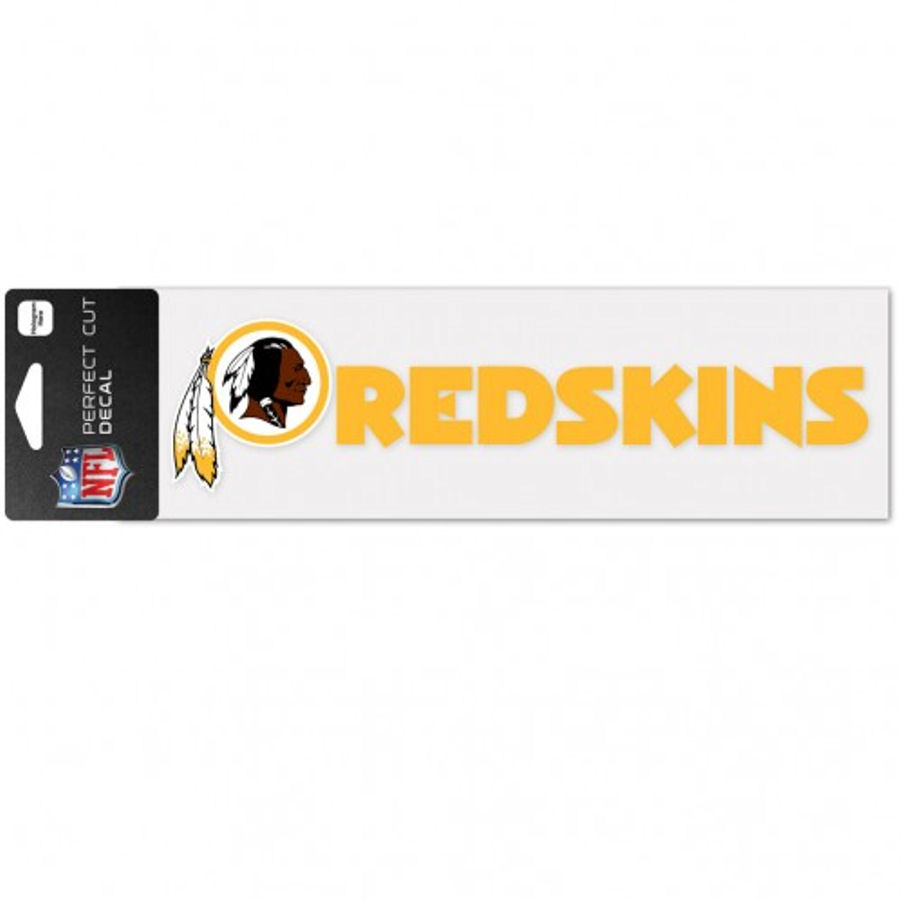 Washington Redskins Wordmark Logo 3x10 Die Cut Decal at Sticker Shoppe