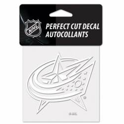 Columbus Blue Jackets Logo - 4x4 White Die Cut Decal