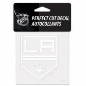 Los Angeles Kings Logo - 4x4 White Die Cut Decal