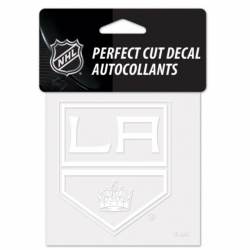 Los Angeles Kings Logo - 4x4 White Die Cut Decal