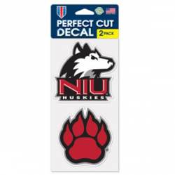 Northern Illinois University Huskies - Set of Two 4x4 Die Cut Decals