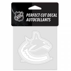 Vancouver Canucks - 4x4 White Die Cut Decal
