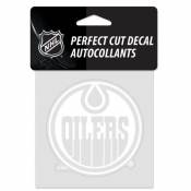Edmonton Oilers - 4x4 White Die Cut Decal