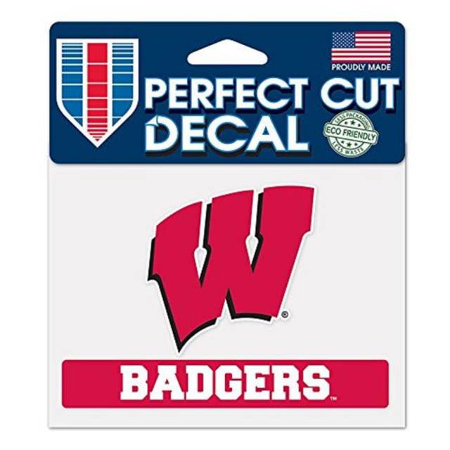 University Of Wisconsin Badgers - 4x5 Die Cut Decal