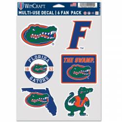 University Of Florida Gators - Sheet Of 6 Vinyl Stickers