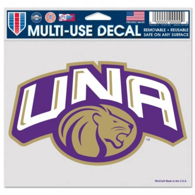 University of North Alabama Lions - 5x6 Ultra Decal