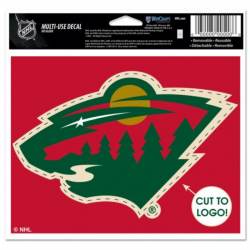 Minnesota Wild - 4.5x5.75 Die Cut Ultra Decal