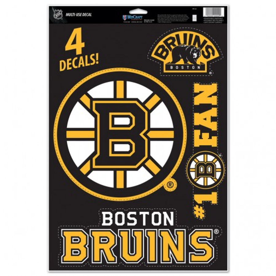 Boston Bruins Set of 4 Ultra Decals at Sticker Shoppe