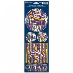 Louisiana State University LSU Tigers - Prismatic Decal Set