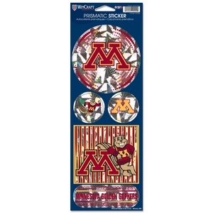 University Of Minnesota Golden Gophers - Prismatic Decal Set