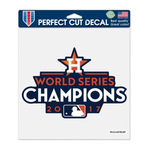 Houston Astros 2017 World Series Champions - 8x8 Full Color Die Cut Decal