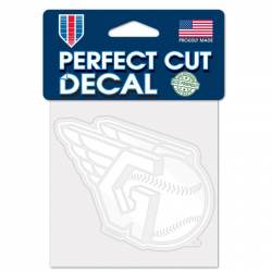 Cleveland Guardians - 4x4 White Die Cut Decal