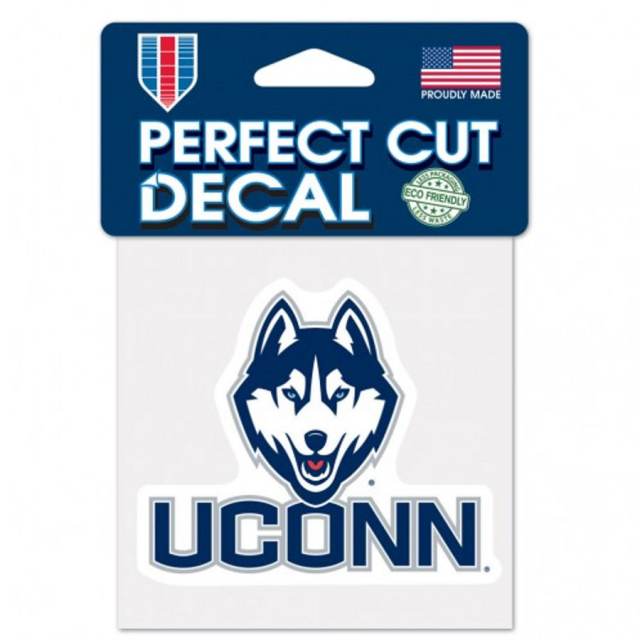 University Of Connecticut UCONN Huskies Script Logo - 4x4 Die Cut Decal