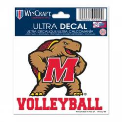 University Of Maryland Terrapins Volleyball - 3x4 Ultra Decal