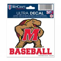 University Of Maryland Terrapins Baseball - 3x4 Ultra Decal
