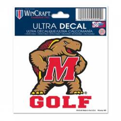 University Of Maryland Terrapins Golf - 3x4 Ultra Decal