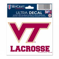 Virginia Tech Hokies Lacrosse - 3x4 Ultra Decal