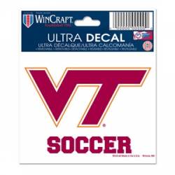 Virginia Tech Hokies Soccer - 3x4 Ultra Decal