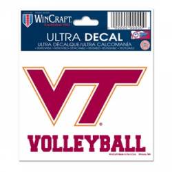 Virginia Tech Hokies Volleyball - 3x4 Ultra Decal