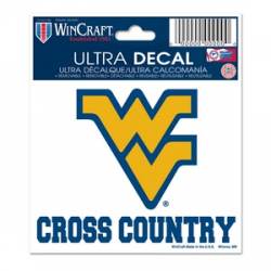 West Virginia University Mountaineers Cross Country - 3x4 Ultra Decal