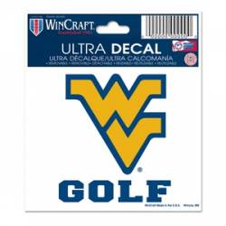 West Virginia University Mountaineers Golf - 3x4 Ultra Decal