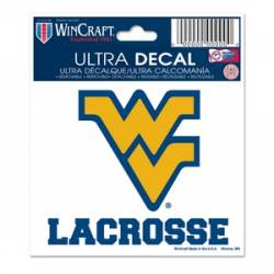 West Virginia University Mountaineers Lacrosse - 3x4 Ultra Decal
