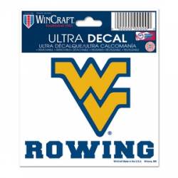 West Virginia University Mountaineers Rowing - 3x4 Ultra Decal