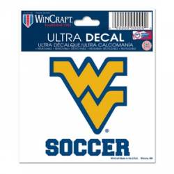 West Virginia University Mountaineers Soccer - 3x4 Ultra Decal