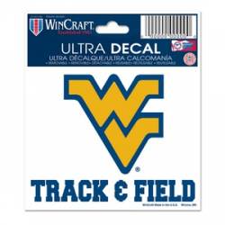 West Virginia University Mountaineers Track & Field - 3x4 Ultra Decal