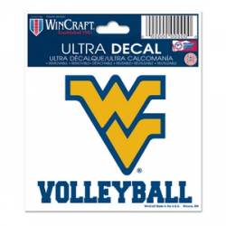 West Virginia University Mountaineers Volleyball - 3x4 Ultra Decal