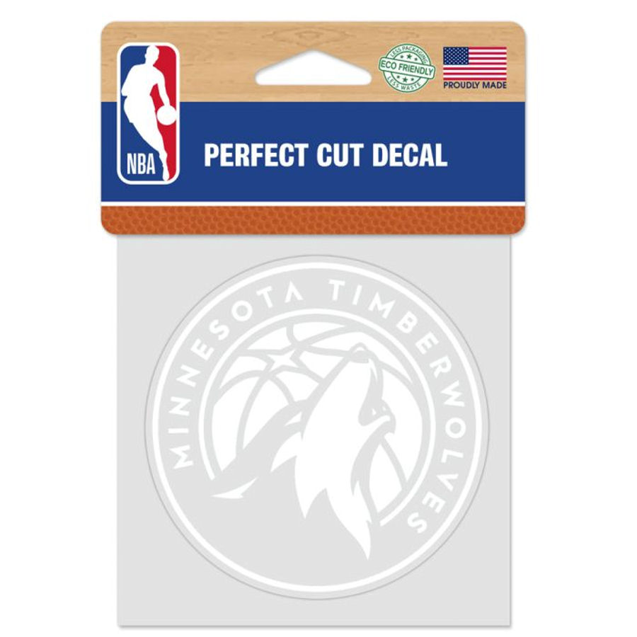 Minnesota Timberwolves - 4x4 White Die Cut Decal