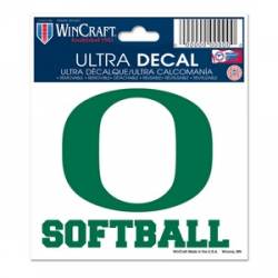 University Of Oregon Ducks Softball - 3x4 Ultra Decal