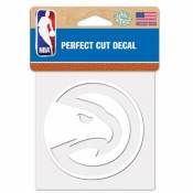 Atlanta Hawks Logo - 4x4 White Die Cut Decal