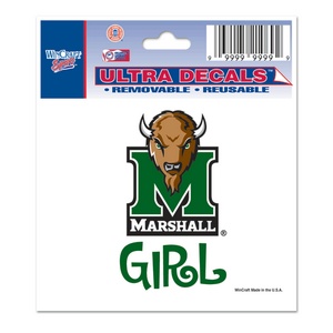 Marshall University Thundering Herd Girl - 3x4 Ultra Decal