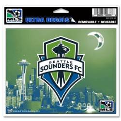 WinCraft Seattle Sounders FC MLS Perfect Cut Logo Decal/Bumper Sticker 4x4 