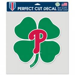 Philadelphia Phillies Clover - 8x8 Full Color Die Cut Decal