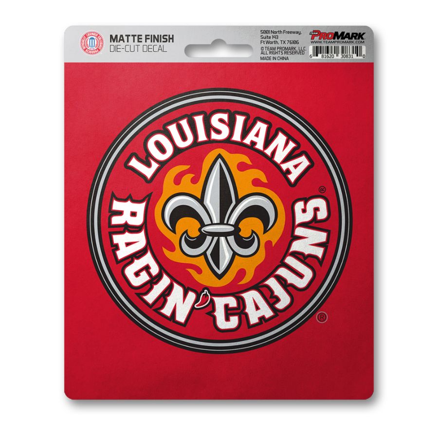University Of Louisiana At Lafayette Sticker - Ragin' Cajuns Vinyl Decal For Laptop, Car, Water Bottle