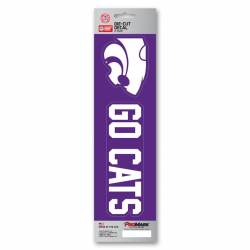 Kansas State University Wildcats Go Cats Slogan & Logo - Set Of 2 Vinyl Stickers