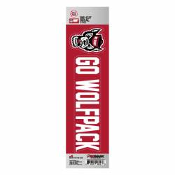 North Carolina State University Wolfpack Go Wolfpack Slogan & Logo - Set Of 2 Vinyl Stickers