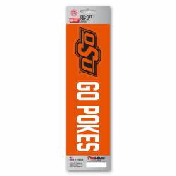 Oklahoma State University Cowboys Go Pokes Slogan & Logo - Set Of 2 Vinyl Stickers