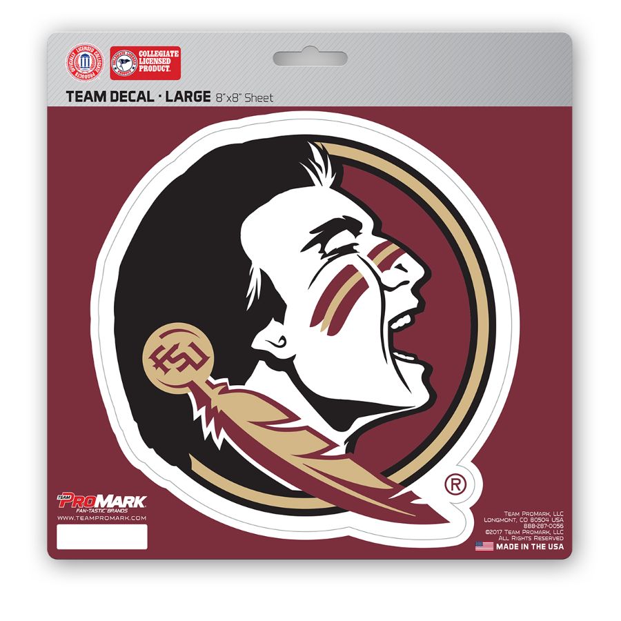 Florida State University Seminoles Logo - 8x8 Vinyl Sticker at Sticker ...